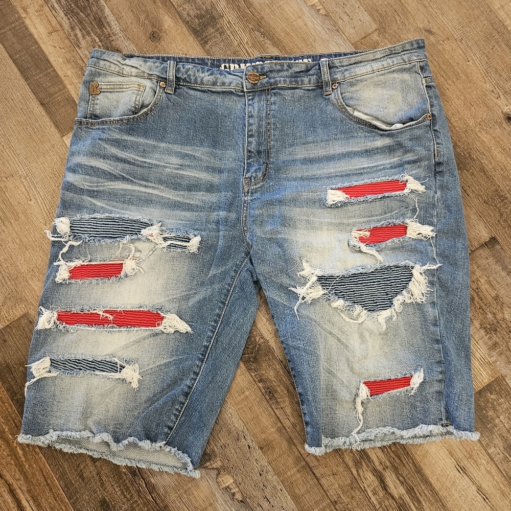 Grindhouse mens jean shorts